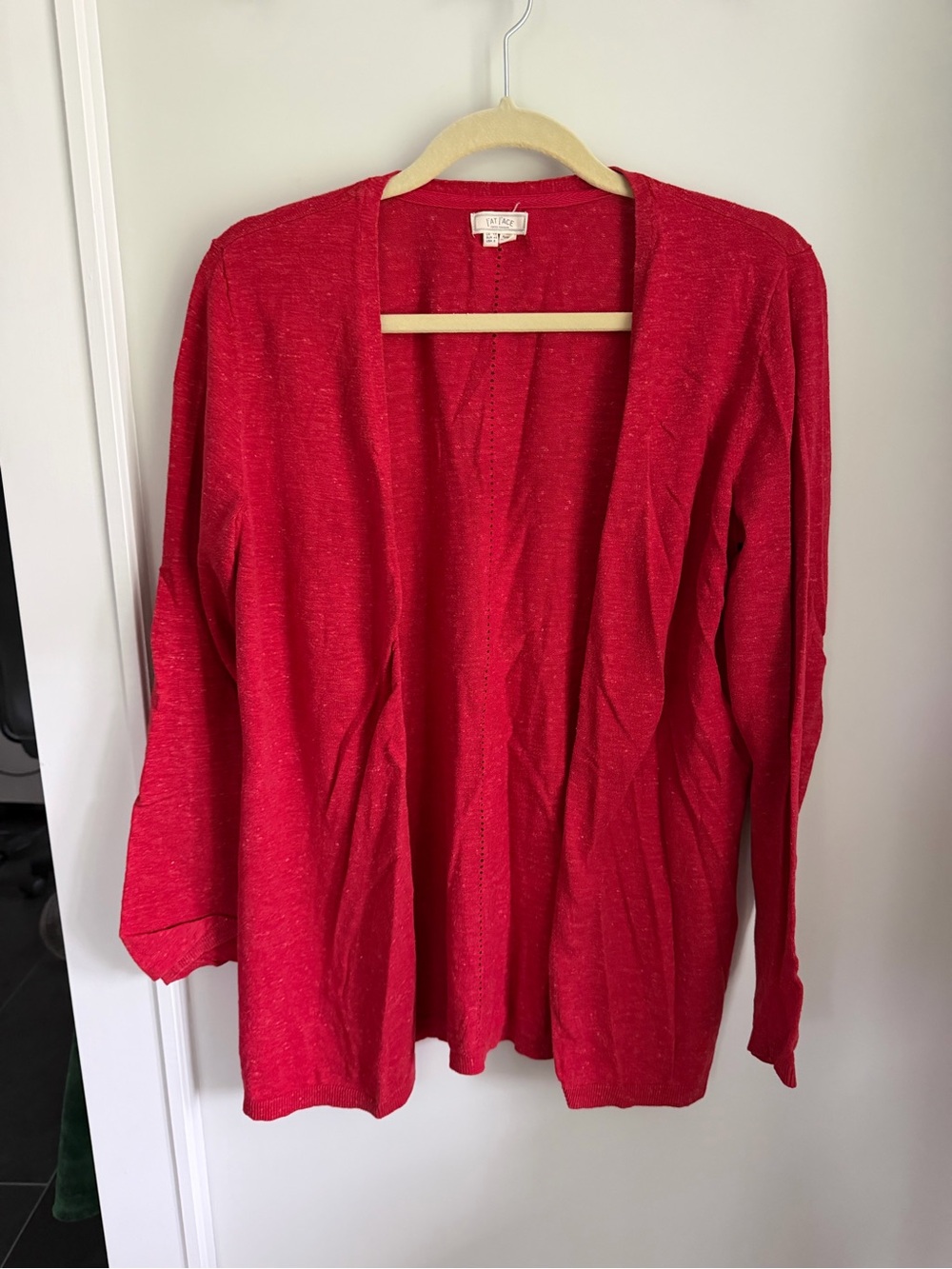 Fat Face Red Open-Front Women's Cardigan